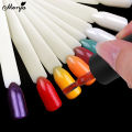 Monja 24Pcs Nail Art False Nail Tips Gel Polish Practice Color Detachable Swatches Training Sample Manicure Tools. 