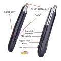 PR-08 2.4Ghz Wireless Optical Touch-pen Mouse 800/1200/1600DPI Wireless Mouse Pen with Web Browsing Laser-Presenter Handwriting Ergonomic Mice for PC Laptop Computer-red. 