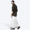 white colour lungi for men 100% cotton. 