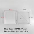 Concrete Casting Tray Mold Heat-resistant Silicone Epoxy Resin Epoxy Resin Mold Cement Concrete Mold for Jewelry Making Home Decor Craft Enthusiasts Pottery DIY Gift Crafting.