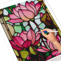 EverShine Stained Glass Diamond Embroidery Tulip Craft Kit Lotus Painting Flower Full Drill Mosaic Rhinestone Pictures Wall Art Superman. 