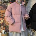 Men Harajuku Colorful Bubble Coat Winter Jacket Men Streetwear Hop Parka Korean Cotton Jackets Couples warm Cotton coat.