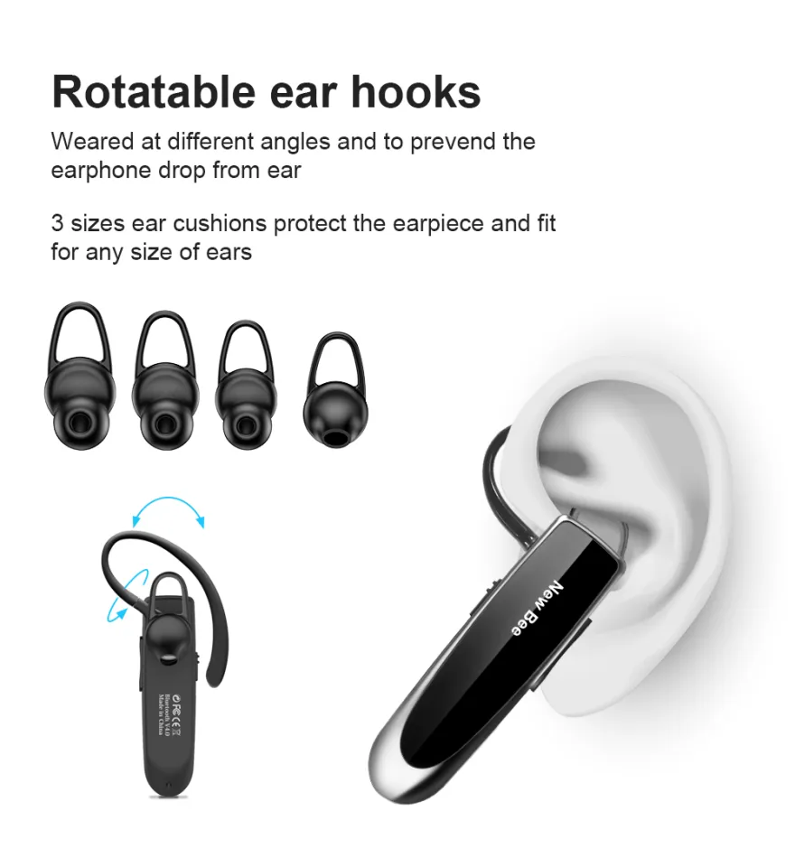New Bee Bluetooth Earphones Headset Wireless Headphones