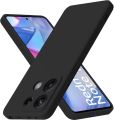 Xiaomi Redmi Note 13 5G Silicone Matte Flexible Soft Phone Case - Black - Phone Back Cover.