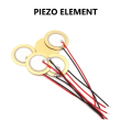 35mm PIEZO ELEMENT Buzzer Copper Piezo Element 35mm Drum Disc Vibration Knock Sensor With Cables. 