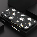 A55 Elegant Daisy Silicone Phone Case For Samsung A55 A54 A35 A34 A24 A15 A14 A05S A04S M14 Thin shatterproof Back Cover.