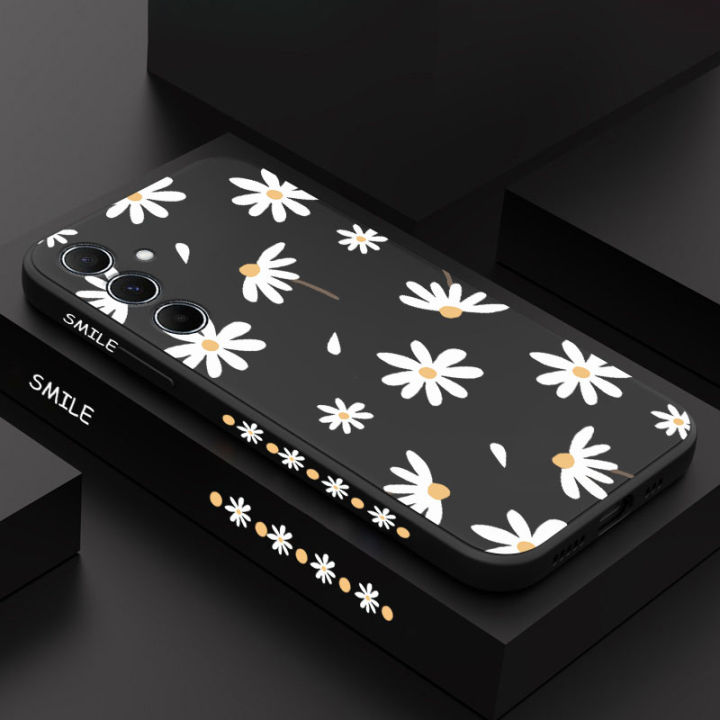 A55%20Elegant%20Daisy%20Silicone%20Phone%20Case%20For%20Samsung%20A55%20A54%20A35%20A34%20A24%20A15%20A14%20A05S%20A04S%20M14%20Thin%20shatterproof%20Back%20Cover%20-%20Image%202