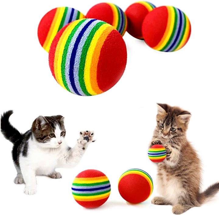 Cat Toy Rainbow ball