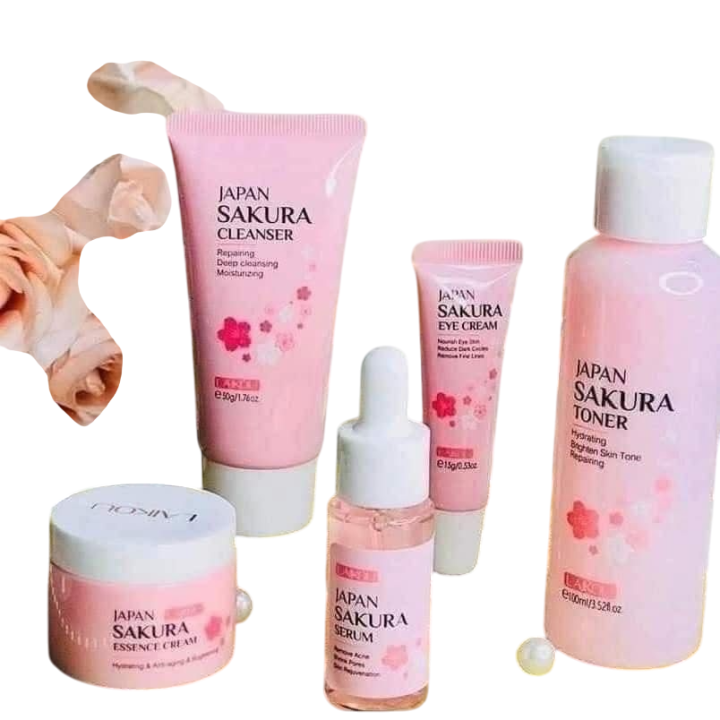 Laikou%20skin%20care%20product%20Sakura%20Skincare%20Set%20Cleanser%2050G%20Sakura%20Serum%2017Ml%20Face%20Cream%2025G%20-%20Image%202