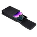 Nylon Waterproof Dual Pouch 2 Phone Belt Clip Case Holder For iPhone 15 14 13 12 Pro XS Max 7 8 Plus Men Tool Waist Bag Holster.