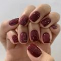 24Pcs Nails Press On Fashion Supplies For Professionals False Charms Nails Tips ABS For Press On Short Square Girls 2024.