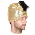 Indian Sultan Turban Hats Pleated Indian Cap Arab Headwear Sultan Hat for Fancy Dress. 