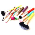 Kabuki Makeup Brush Set 10pcs Multicolor Multi-size. 