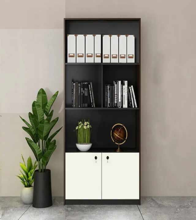 Bookshelf%20with%20Drawers%20Modern%20Bookcase%20Storage%20Rack%20Shelf%20Tall%20Standing%20Bookshelves,%20Large%20Display%20Racks%20Book%20Shelf%20with%202%20Door%20Cabinet%20for%20Bedroom,%20Living%20Room,%20Home%20Office,%20White/Antick%20-%20Image%202