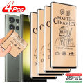 4pcs Matte Ceramic Film Screen Protector For Samsung Galaxy S24 S23 Ultra S22 S21 S20 FE S9 S10 Plus Note 10 Plus 20 Ultra Film.