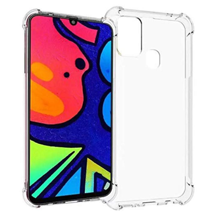 For Samsung F41 Clear Case Soft Silicone Shockproof Bumper