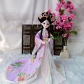 CUANFEN 1/6 BJD Chinese Ancient Doll Hanfu Clothes Trailing Skirt Headdress Fairy Princess Doll Chinese Drama Doll Toys for Girls. 