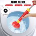 Manual Multifunctional High Pressure Drain Buster Home Sink Clog Remover Cleaning Tool Toilet Plunger Suction Pump. 