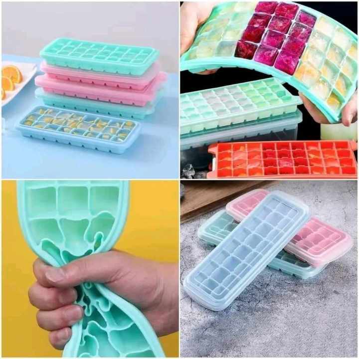 High Quality 36 Grids Silicone Ice Cube Tray Molds DIY Desert Juice Maker Tools Square ...
