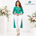 Elegant Embroidered Silk Pajamas Pants Full Length Traditional Style.