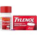 Tylenol Extra Strength 500mg Acetaminophen Pain Reliever 24 Tablets UK. 