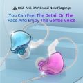 QKZ AK6 DAY HiFi Earphone Sport Wired Headphones With Mic Music Monitor Bass Earbuds Noise Cancelling Headset for PC Smartphone.