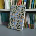 A5 A6 Fabric Embroidery Notebook Cloth Notepad Student Work Record Handbook Blank 96 Sheets/192 Pages with Bookmark and Botton.