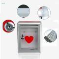 Wedding Cards Box Suggestion Box Multipurpose Card Receiving Box Transparent with Lock Wall Mounted Donation Box for Graduation Decor Survey. 