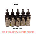 Universal ink Black 5 pcs for epson,canon,brother Printer.