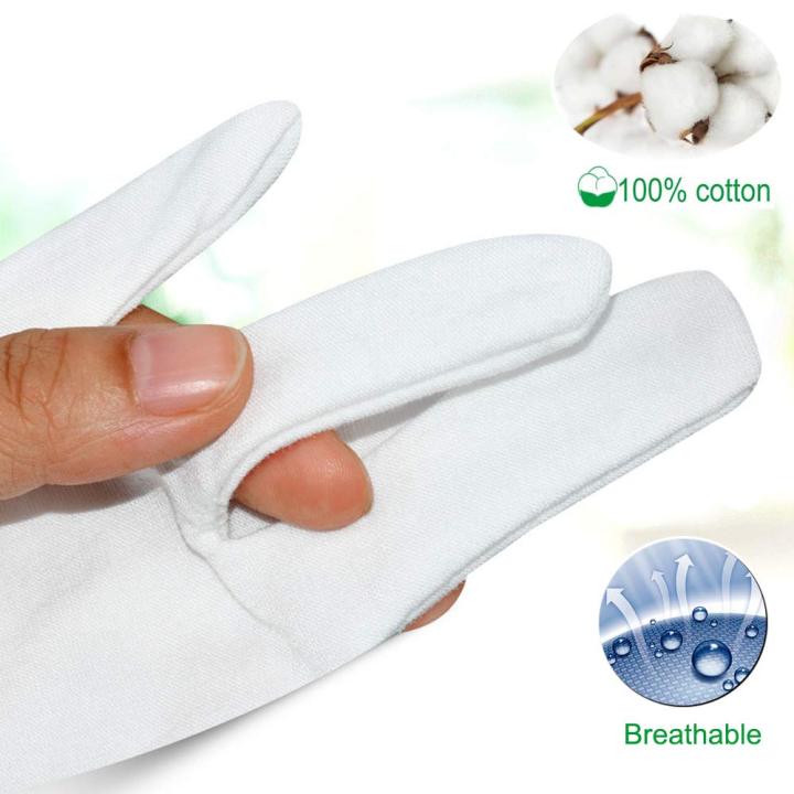 White%20Cotton%20Gloves%20Large%20for%20Moisturizing%20Dry%20Hands%2010%20pair%20-%20Image%204