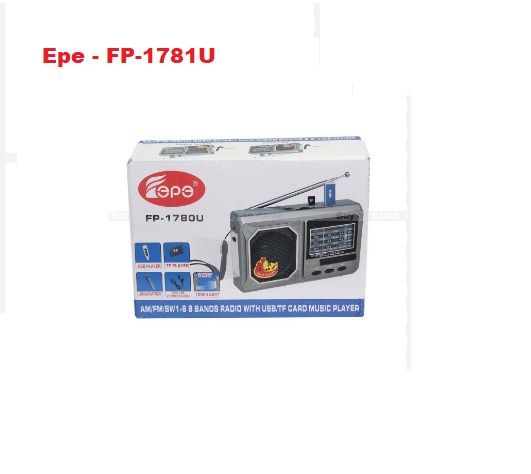 Rechargeable Epe Fp-1781U Radio With Usb Music Torch