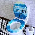 Penguin Patterns Medium Density Fiberboard Bathroom WC Toilet Seat Cover Lid -. 