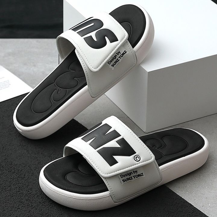 Stylish Black, Yellow, Green and White Color Slides Slipper SUNZTONZ Light Weight Casual Style Sandal for Men