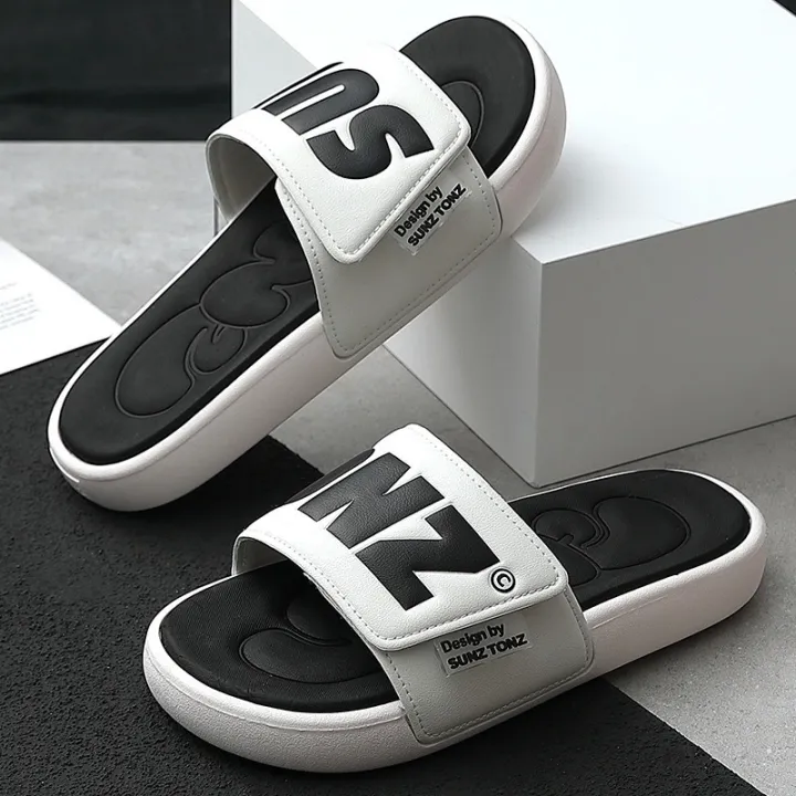 Stylish%20Black,%20Yellow,%20Green%20and%20White%20Color%20Slides%20Slipper%20SUNZTONZ%20Light%20Weight%20Casual%20Style%20Sandal%20for%20Men%20-%20Image%202