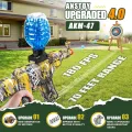 Electric Gel Ball Blaster AEG AKM-47 for Outdoor Activities-Fighting Shooting Team Game,Full Auto Splatter Ball Blasters with Water Bead Rechargeable Battery Powered.