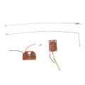 4CH RC Remote Control 27MHz Circuit PCB Transmitter Receiver Board Antenna.