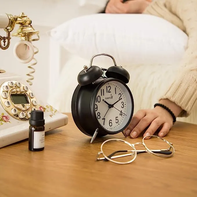FLOITTUY%20%7BLoud%20Alarm%20for%20Deep%20Sleepers)%204''%20Twin%20Bell%20Alarm%20Clock%20with%20Backlight%20for%20Bedroom%20and%20Home%20Decoration(Black)%20-%20Image%205