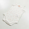 Infant and Toddler Girl Baby Sleeveless Cotton Romper Bodysuit From Levin. 