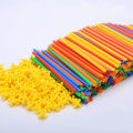 4D Space Magic Wand Soft Straw Building Blocks Children's Puzzle Puzzle Building House Kindergarten Toys Spot.