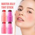 Water Jelly Tint Stick Lip Cheek Blush Stain Rotatable Stick Moisturizing Coloring Rouge Easy Powder Pen Lip Jelly Tint Blu N2M2. 