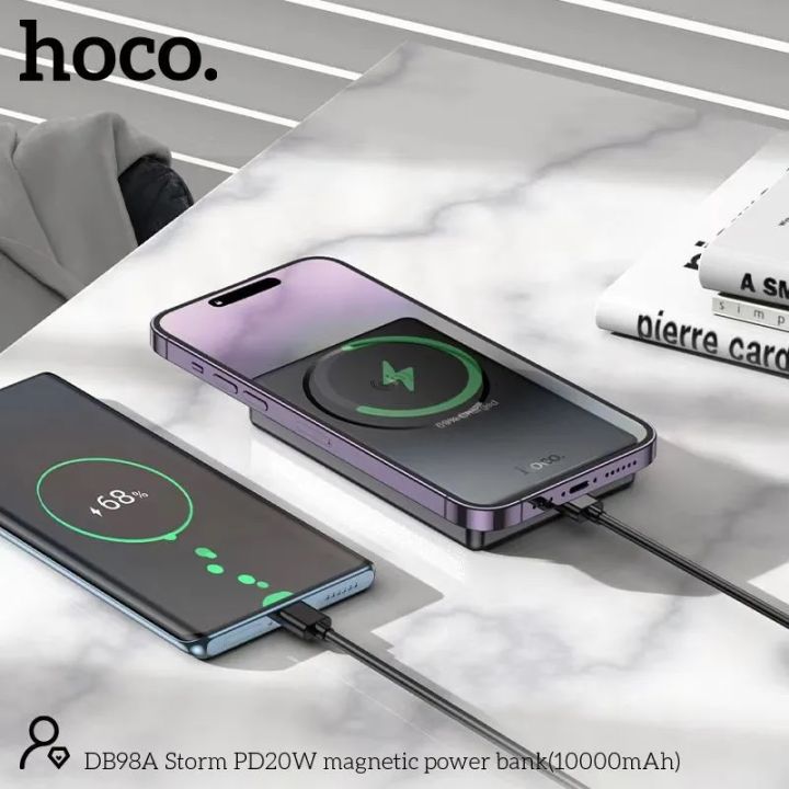 HOCO%20DB98A%2010000mAh%2020W%20PD%20Magnetic%20Wireless%20Power%20Bank%20Ultra%20Slim%20Fast%20Charging%20(15W%20Wireless%20+%20Type-C%20PD)%20by%20AST%20-%20Image%205