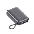 Qcy PB20A 20000mah 45W PD Fast Charging Powerbank with Build in Input+Output in 1 Cable. 