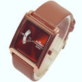 Forest (FST-0003) Luxury White Dial Round Shape Leather Strap Analogue Wrist Watch for Mens & Womens. 