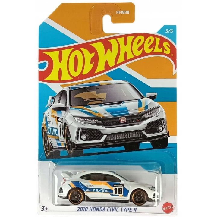 Hot%20Wheels%20(Mainline/%20Special%20Edition)%202018%20Honda%20Civic%20Type%20R%20White,%20Scale%20-%201:64%20-%20Image%202