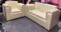 Rolled Arm Sturdy Sofa Set (2+1). 