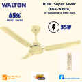 Walton BLDC Super Saver Ceiling fan, Size: 56″/1400mm, 35W, RPM: 330, with Remote. 