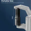 10000 lumens EDC powerful LED flashlight xhp70 3 modes USB rechargeable flash light mini torch lamp flashlights for camping, fish. 
