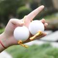 2 Pair ABS Plastic Hand Shaker Sand Balls Music Egg Shaker Party Favors.