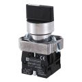 22mm Latching 2 NO 3-Position Rotary Selector Select Switch ZB2-BE101C Black.