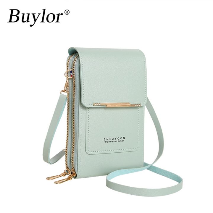 Buylor%20Women's%20Handbag%20Touch%20Screen%20Cell%20Phone%20Purse%20Shoulder%20Bag%20Female%20Cheap%20Small%20Wallet%20Soft%20Leather%20Crossbody%20Bags%20of%20Women%20-%20Image%204